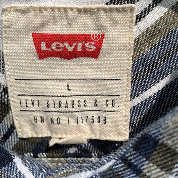 Levi’s Plaid Button-down Shirt, L - Picture 4 of 9